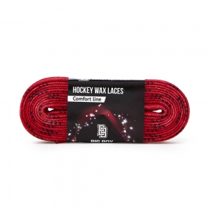 Шнурки для коньков BIG BOY Comfort Line с пропиткой, BB-LACES-CL-274RD, полиэстер, 274см, красн