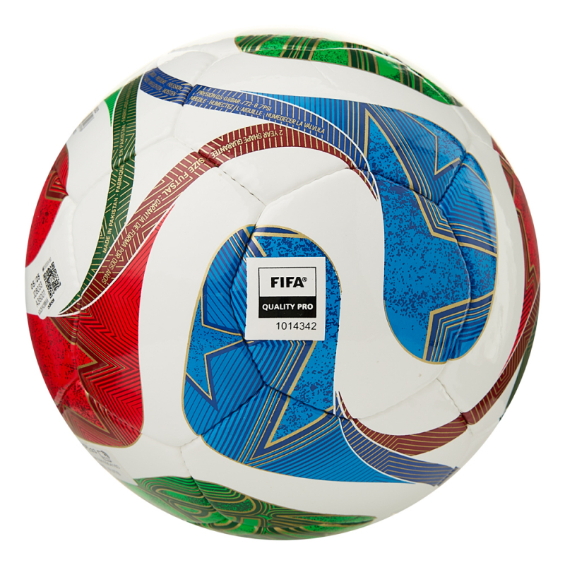 Мяч футзал. ADIDAS WC26 Trionda PRO Sala, JD8033, размер 4, FIFA Quality Pro, 18 пан, ПУ, руч.сш, мульт