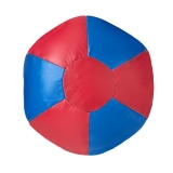 Медбол 3C143-K64, 1кг, иск.кожа, наполнитель резиновая крошка, диам. 16 см, маш сшивка, сине-красный