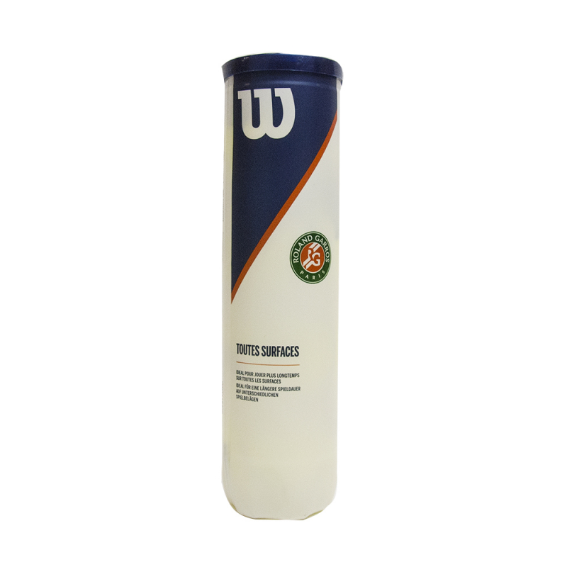 Мяч теннисный WILSON Roland Garros All Court, WRT116400, одобрено ITF, упаковка 4 штуки