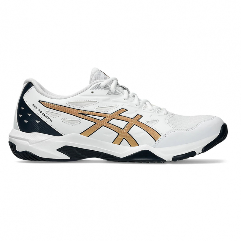 Кроссовки волейбольные мужские ASICS Gel-Rocket 11 1071A091 103, размер 11 (российский размер 43.5), бело-т.синий