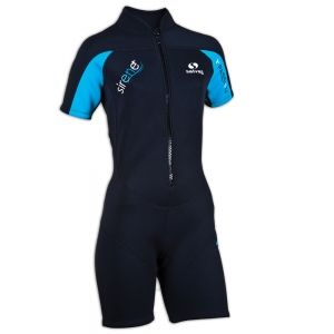 Гидрокостюм для плавания женский Salvas Shorty Sirene Lady, MS0060-S, размер S, неопрен, чёрн-гол