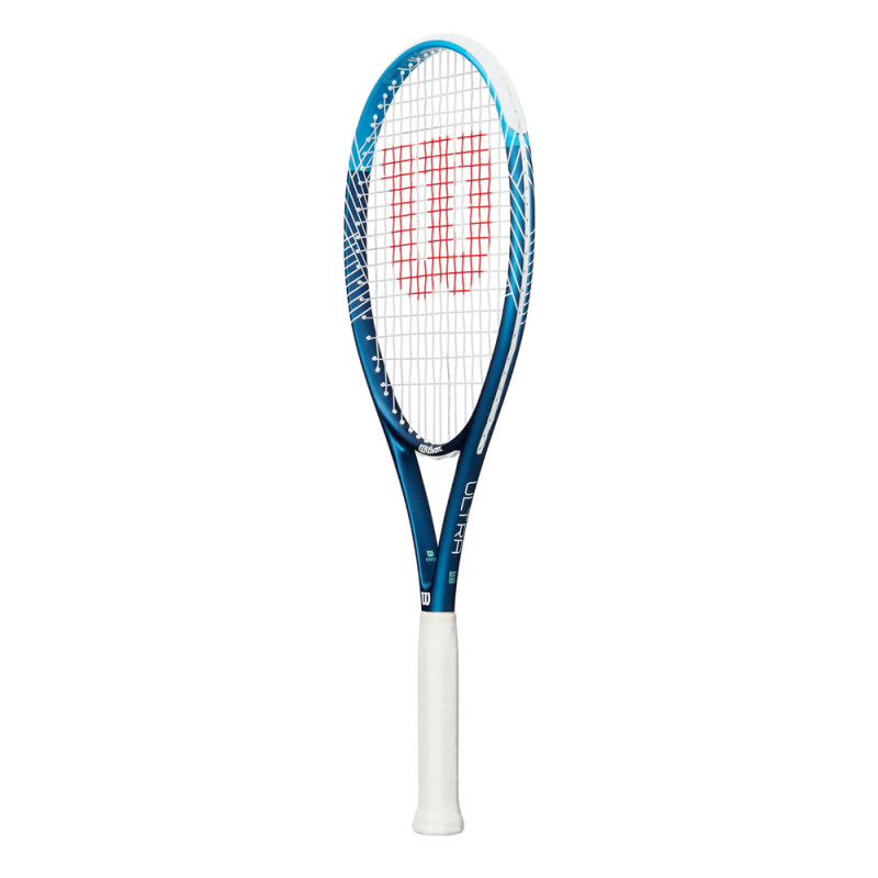 Ракетка б/т Wilson Ultra Power 105 Gr1, WR147010U1, для любит, композит, со струнами, темносин-бел