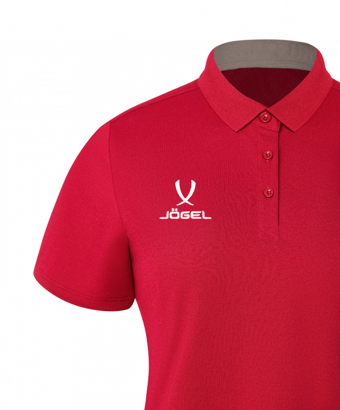 Поло женское JÖGEL PREMIER PerFormDRY CVC Polo W, красный, размер XL ЦБ-00004972