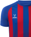Футболка игровая Camp Striped Jersey, красный/синий, детский, размер YL, Jögel УТ-00020566