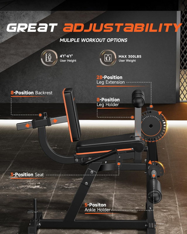 Тренажер для сгибания-разгибания ног DFC D030A