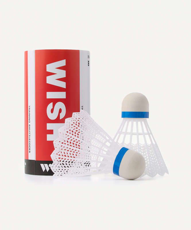 Набор для бадминтона WISH Alumtec 327, 2 ракетки, 2 волана, оранжевый/синий ЦБ-00008282