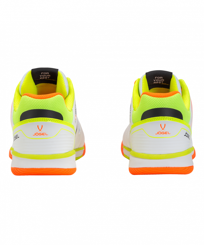 Бутсы зальные Tornado 2.0 White/orange, размер 41,5, Jögel ЦБ-00003462