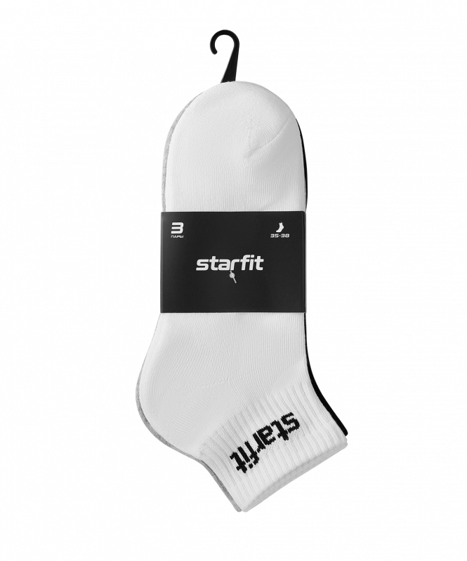 Носки спортивные Rush, мультиколор, р. 35-38, 3 пары, Starfit ЦБ-00004305