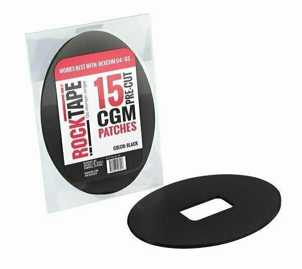 Кинезиотейпы RockTape Patch для крепления глюкометра, 15 шт