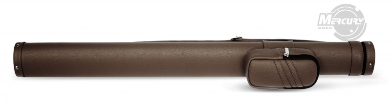 Тубус на 1 кий снукер Меркури-PRO с карманом (коричневый)