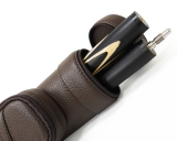 Тубус на 1 кий снукер Меркури-PRO с карманом (коричневый)