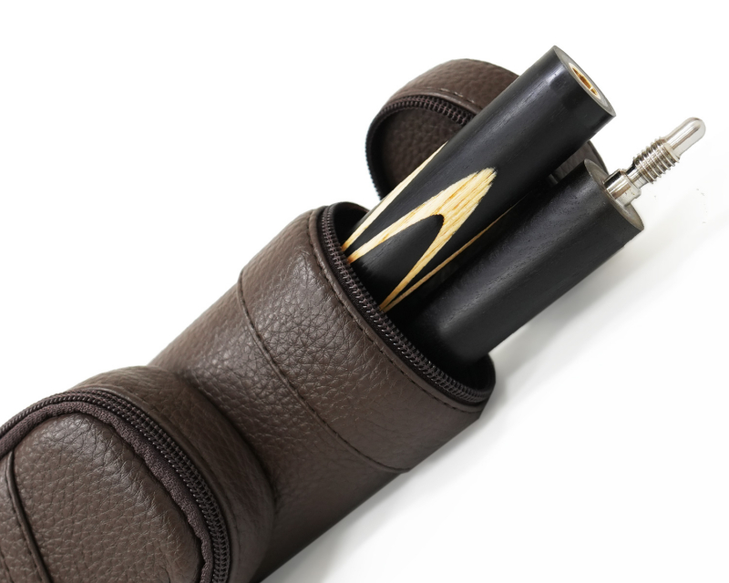 Тубус на 1 кий снукер Меркури-PRO с карманом (коричневый)