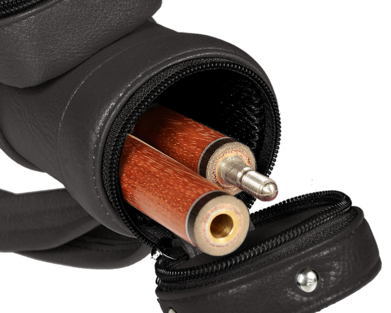 Тубус на 1 кий снукер Меркури-PRO с карманом (коричневый)