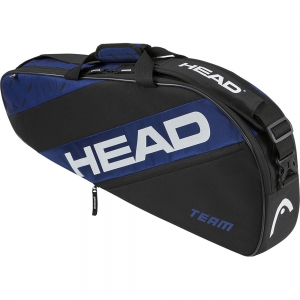 Сумка-чехол HEAD Team Racquet Bag S, 262334-BLBK, с карманом, на 3 тен.ракетоки, черный
