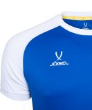 Футболка игровая CAMP Reglan Jersey, синий/белый, детский, размер XS, Jögel УТ-00016199