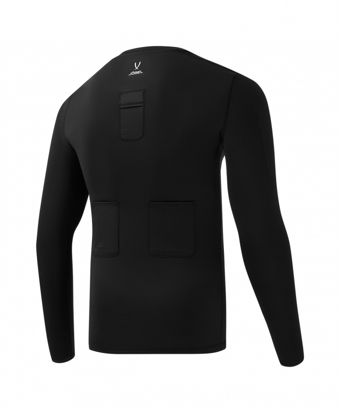 Футболка компрессионная с длинным рукавом судейская PerFormDRY Referee Baselayer Tee LS, черный, размер YL, JÖGEL ЦБ-00002995