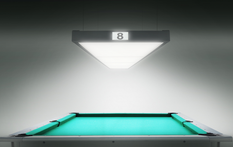 Лампа STARTBILLIARDS Club select 5 секций (Ral 9005 муар (black), Без рассеивателя (комплект) )