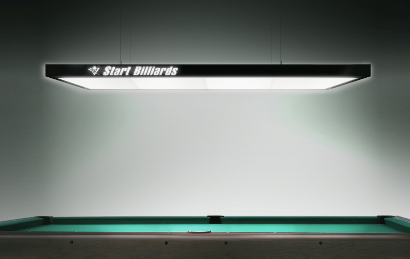 Лампа STARTBILLIARDS Club select 5 секций (Ral 9005 муар (black), Без рассеивателя (комплект) )