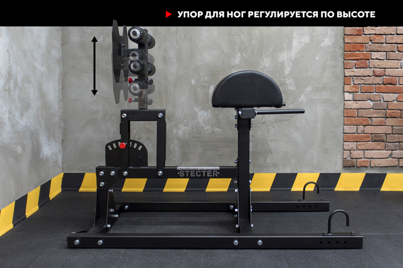GHD (гиперэкстензия, римский стул) (Черный (RAL 9005 М)) STECTER 2011