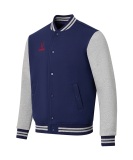 Бомбер ESSENTIAL Fleece Bomber, темно-синий/серый меланж, размер XL, Jögel ЦБ-00004116