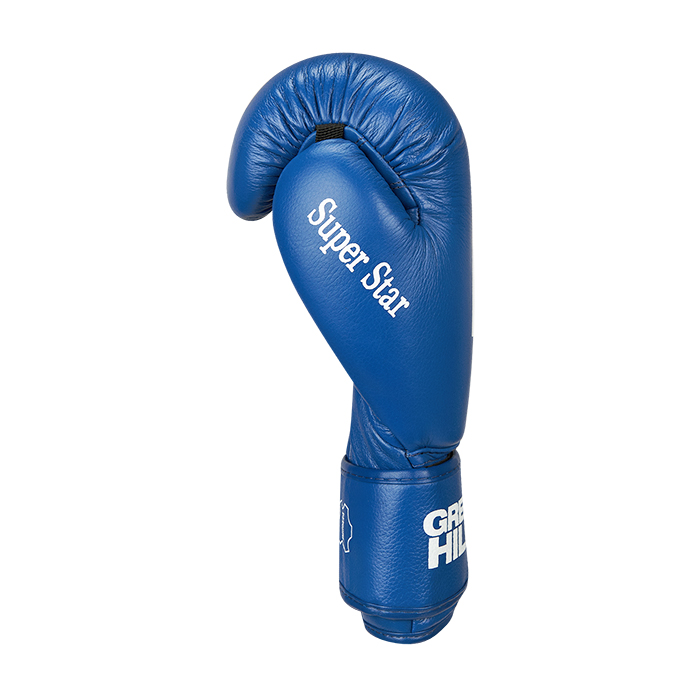 Боксерские перчатки Super Star одобренные IBA синие Green Hill BGS-1213IBA 10oz