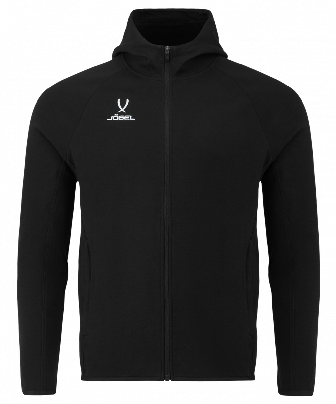 Худи на молнии ESSENTIAL Athlete Hooded FZ Jacket, черный, Jögel ЦБ-00003269