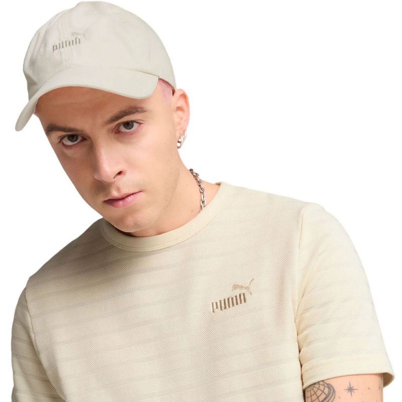 Бейсболка PUMA ESS Elevated BB Cap, 02598302, 100% хлопок, бежевый