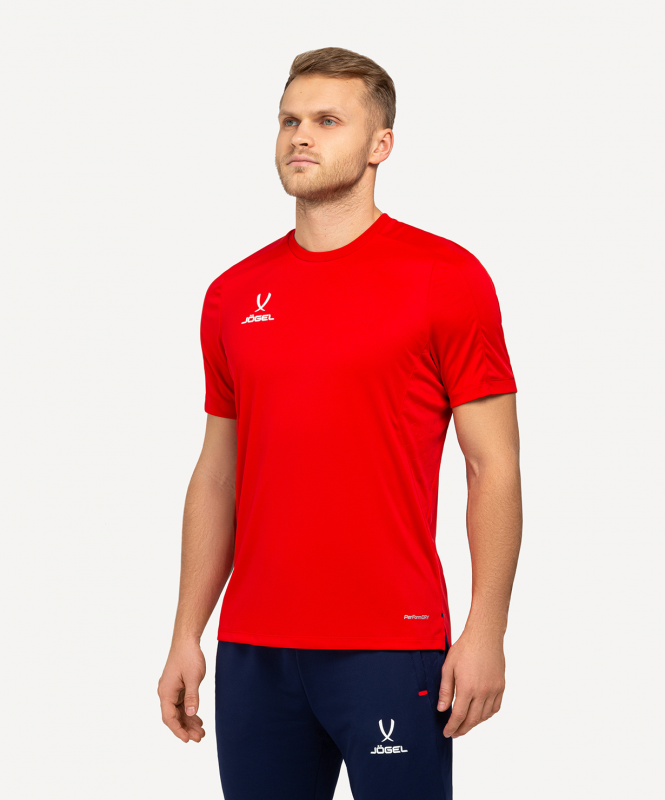 Футболка тренировочная JOGEL NATIONAL PerFormDRY Training Tee, красный, размер XL ЦБ-00003566