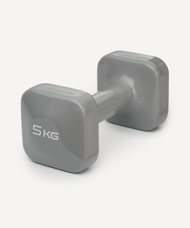 Гантель виниловая DB-106 5 кг, темно-серый, Starfit ЦБ-00004432