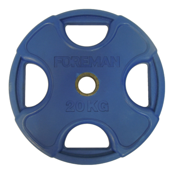 Олимпийский обрезиненный диск FOREMAN PRR 20 кг, синий