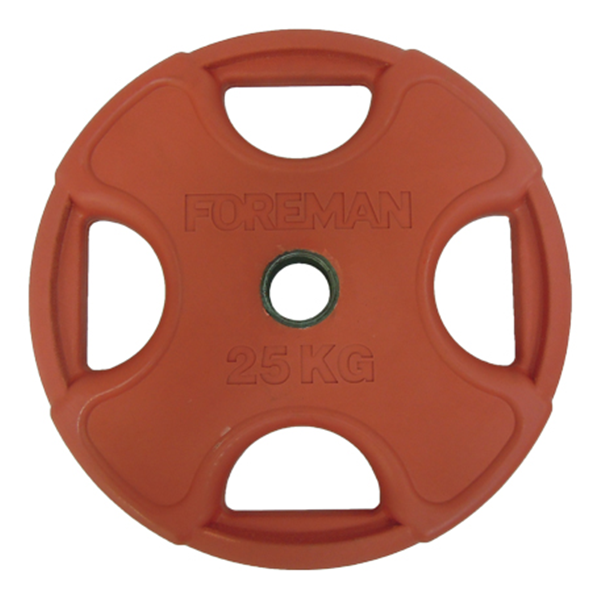 Олимпийский обрезиненный диск FOREMAN PRR 25 кг, красный