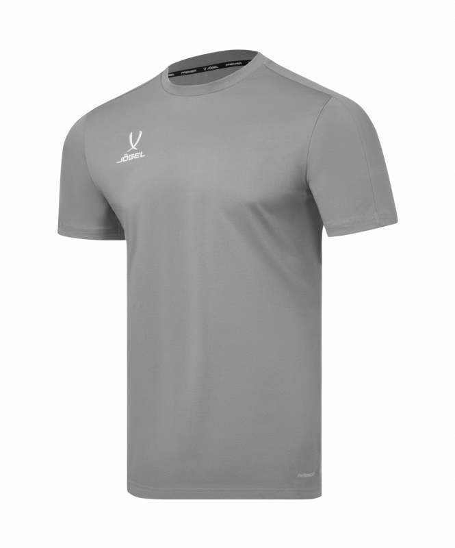 Футболка тренировочная JÖGEL PREMIER PerFormDRY TRN CVC Tee, серый, размер M ЦБ-00005382