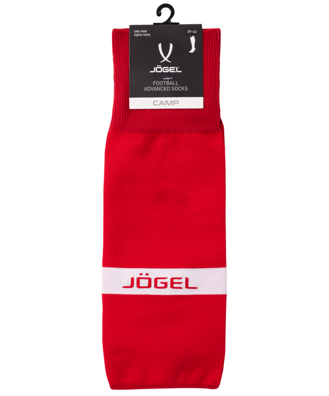 Гетры футбольные CAMP ADVANCED SOCKS, красный/белый, Jögel