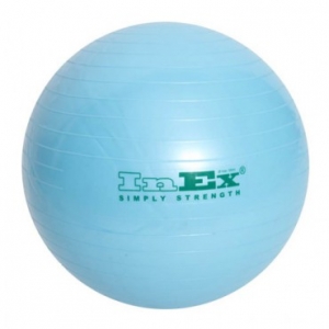 Гимнастический мяч INEX Swiss ball 55 см, голубой