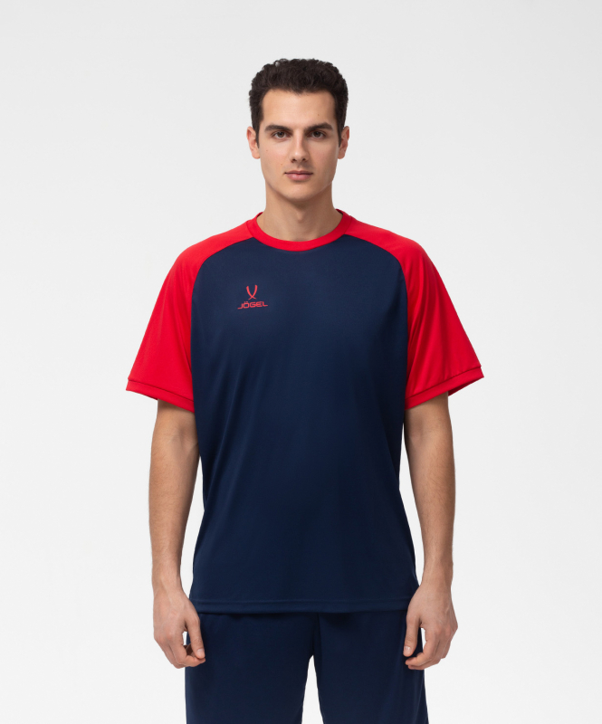 Футболка игровая JOGEL CAMP Reglan Jersey, темно-синий/красный, размер L УТ-00016178