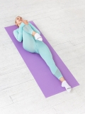 Коврик для йоги и фитнеса FM-101, PVC, 183x61x0,3 см, фиолетовый пастель, Starfit