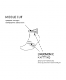 Носки средние ESSENTIAL Mid Cushioned Socks, меланжевый, размер 43-45, Jögel УТ-00020741
