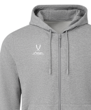 Флисовое худи на молнии ESSENTIAL Cotton Fleece FZ Hoodie, серый меланж, размер XL, JÖGEL ЦБ-00004813