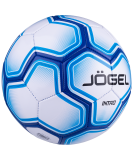 Мяч футбольный Intro, №5, белый/синий, Jögel