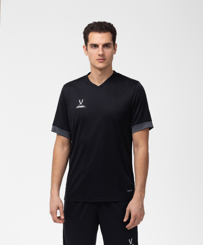 Футболка игровая DIVISION PerFormDRY Union Jersey, черный/темно-серый/белый, размер L, Jögel УТ-00020589