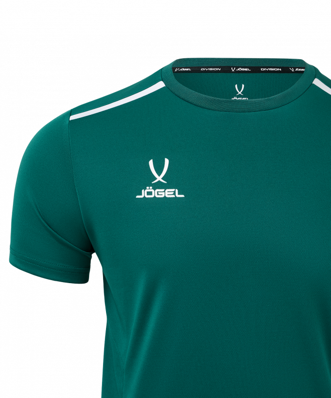 Футболка тренировочная DIVISION Training Tee, темно-зеленый, размер XL, Jögel ЦБ-00004627