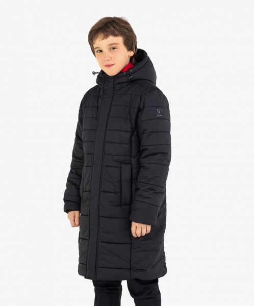 Пальто утепленное ESSENTIAL Long Padded Jacket, черный, детский, Jögel