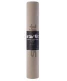 Коврик для йоги и фитнеса FM-201, TPE, 183x61x0.4 см, черный/серый, Starfit ЦБ-00001689