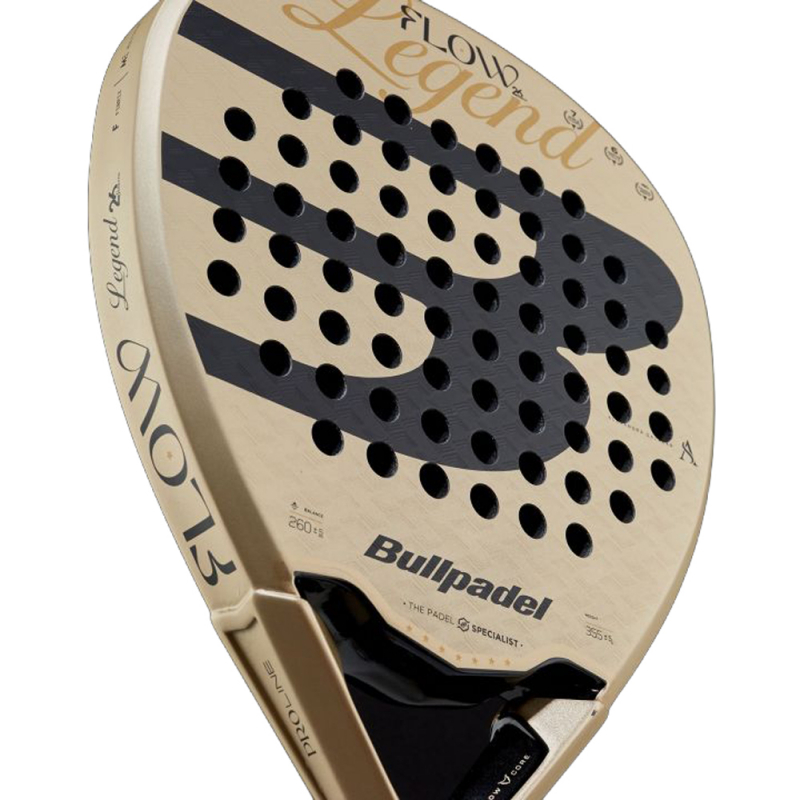 Ракетка для падела BULLPADEL Flow Legend 27, 497247, для профессионалов, стекловолокно, золотистый