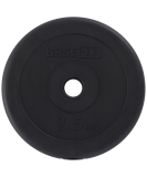 Диск пластиковый BB-203, d=26 мм, черный, 2,5 кг, BASEFIT