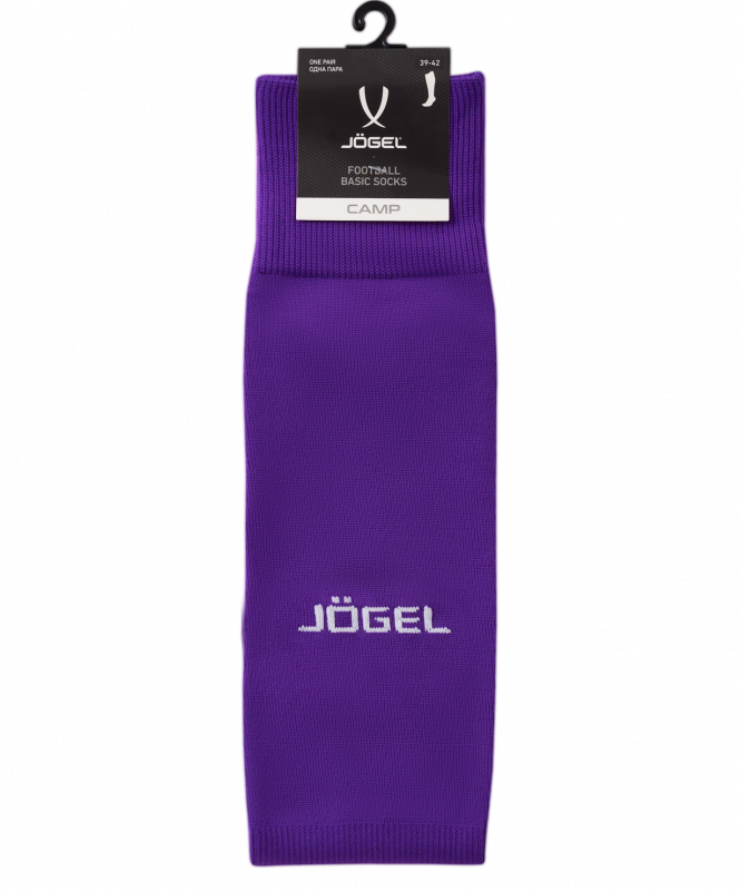 Гетры футбольные CAMP BASIC SOCKS, фиолетовый/серый/белый, размер 35-38, Jögel УТ-00021436