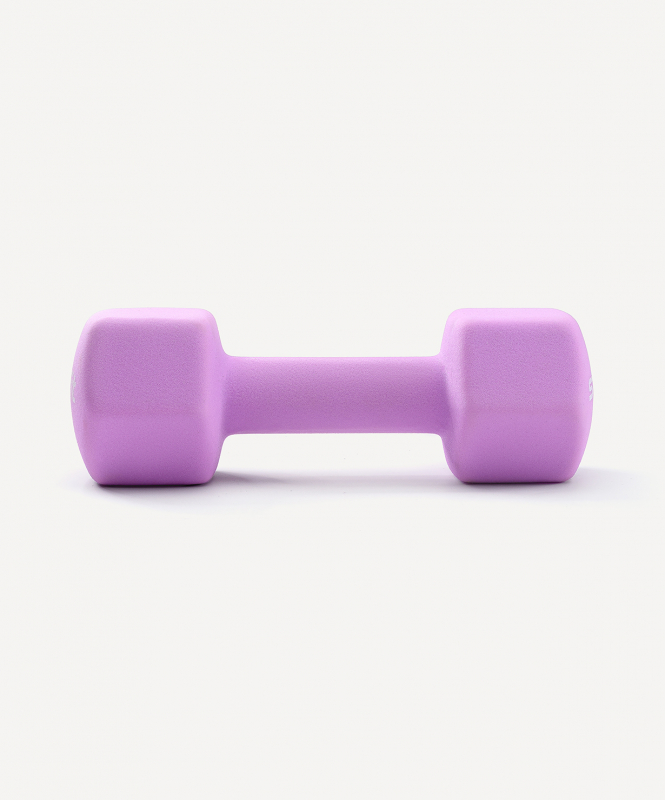 Гантель неопреновая DB-201 4 кг, фиолетовый пастель, Starfit ЦБ-00001430