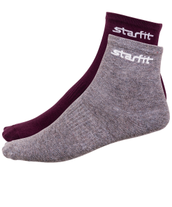 Носки средние SW-206, бордовый/серый меланж, 2 пары, Starfit