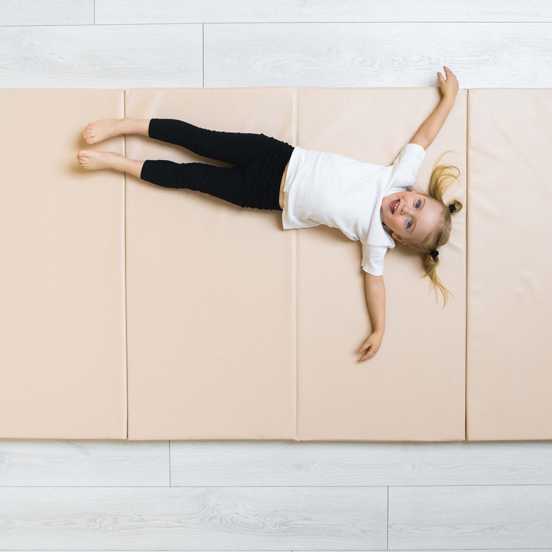 Мат (мягкий щит) Romana 2000*1000*100, в 4 сложения (желтый)